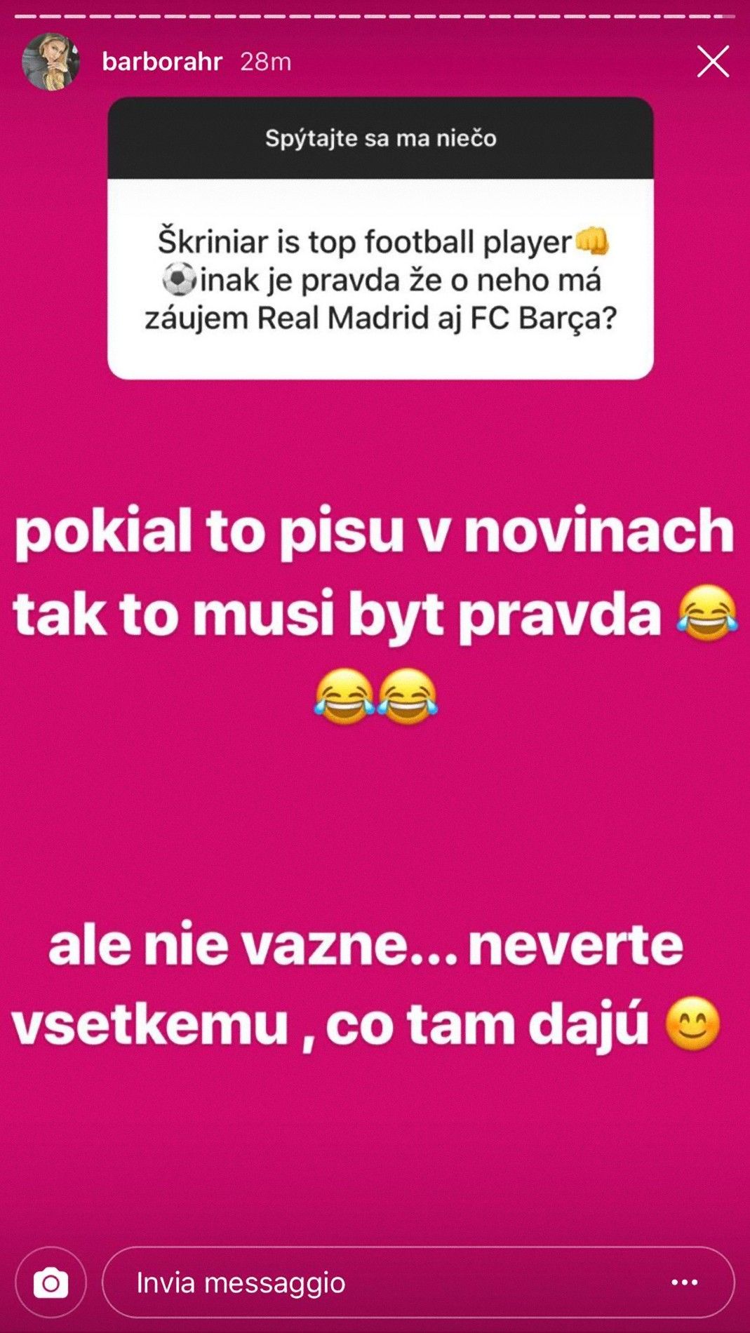 Story Barbora Skriniar