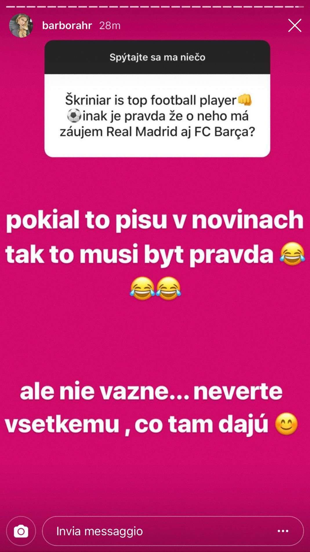 Story Barbora Skriniar