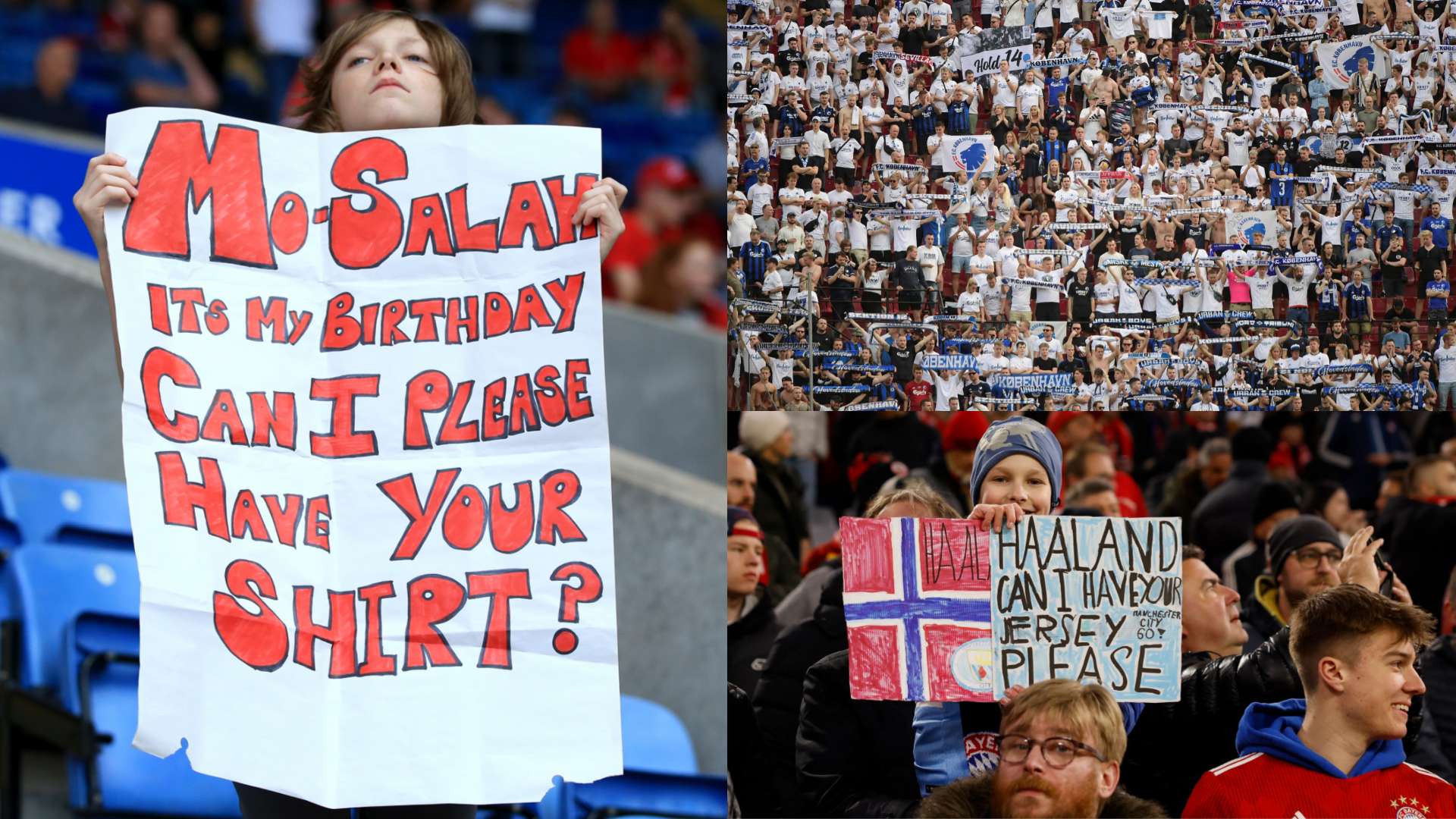 Shirt request sign fans Copenhagen