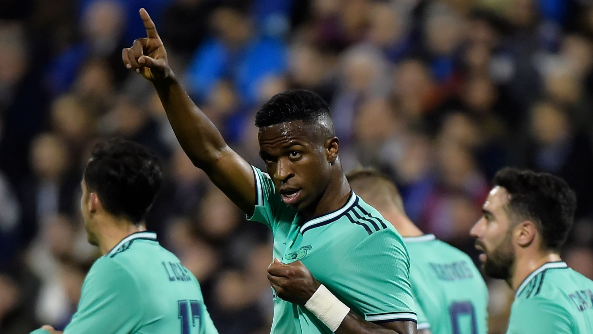 Vinicius Junior celebrates vs Real Zaragoza, Copa del Rey, 2019-20