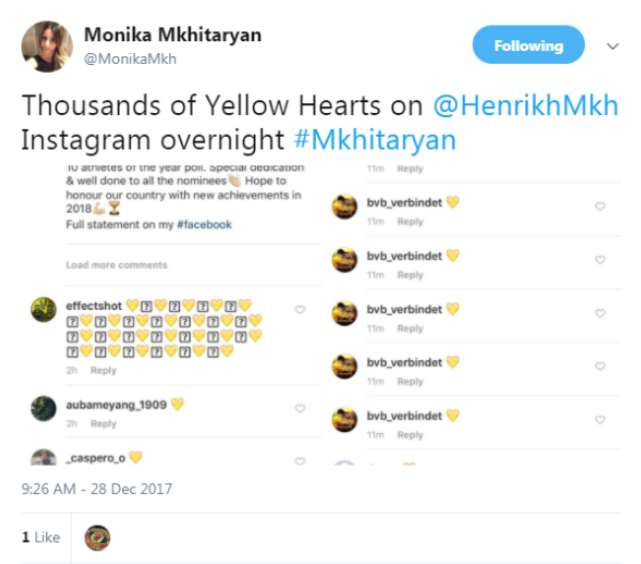 Henrikh Mkhitaryan sister Dortmund fans