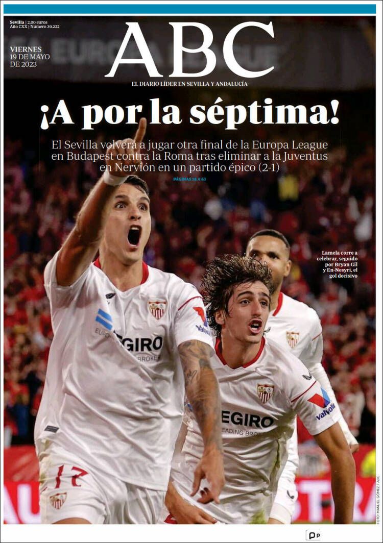 Portada del diario ABC 19 de mayo de 2023