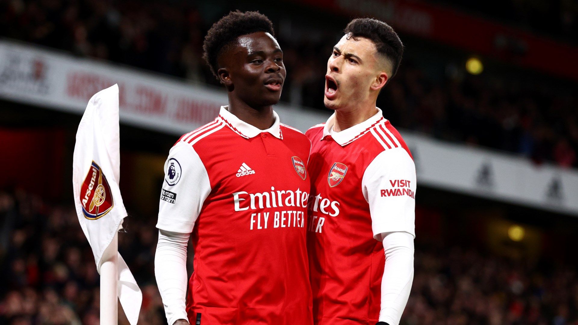 Bukayo Saka Gabriel Martinelli Arsenal