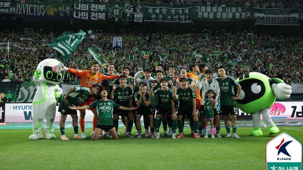 전북 현대 승리 기념 사진