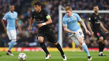 Thiago Silva, Kevin De Bruyne, Manchester City vs PSG