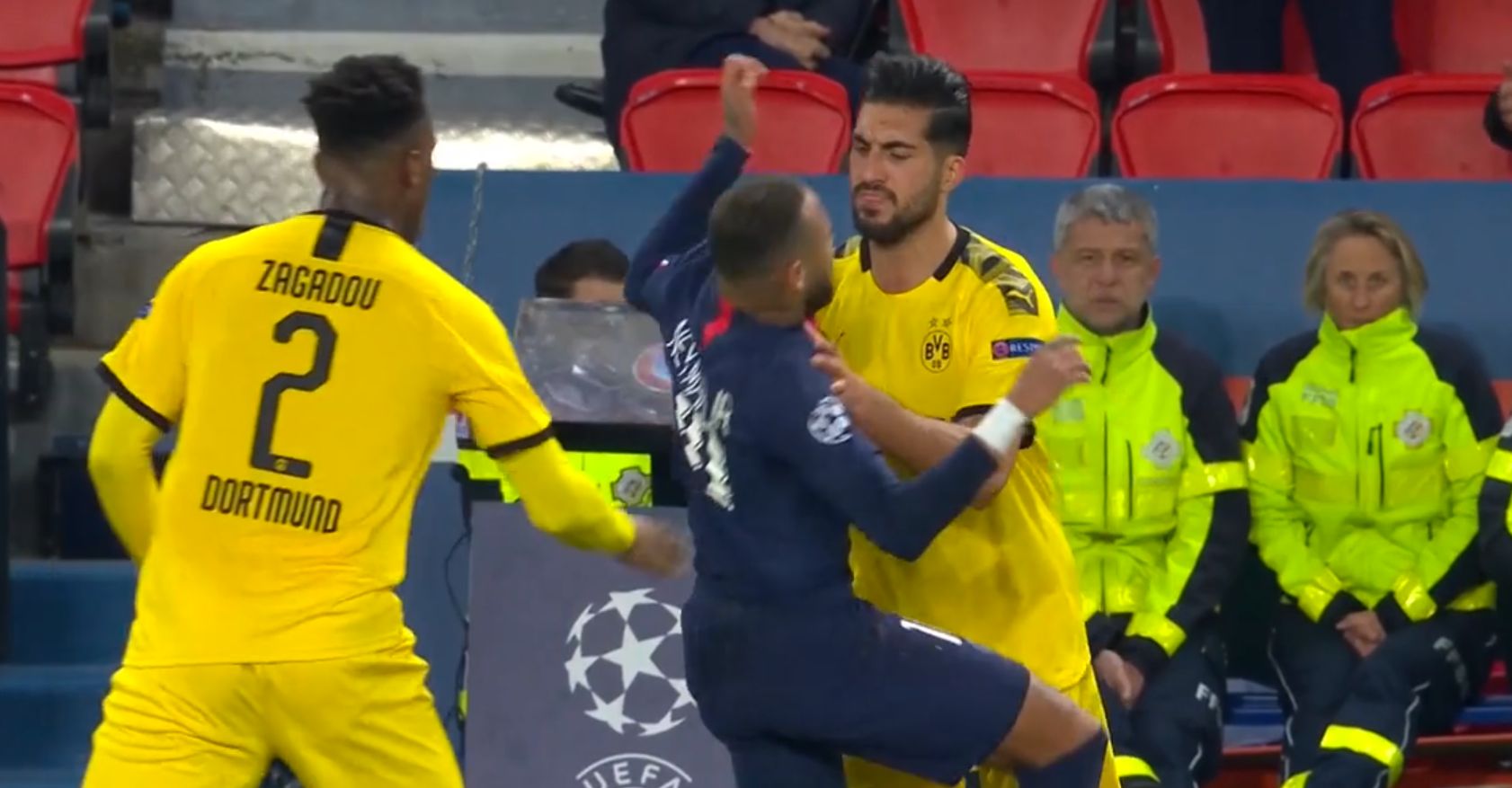 Neymar Emre Can PSG Borussia Dortmund 2020