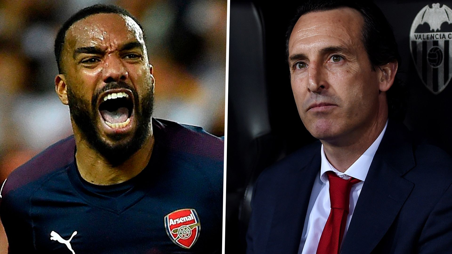 Alexandre Lacazette Unai Emery Arsenal