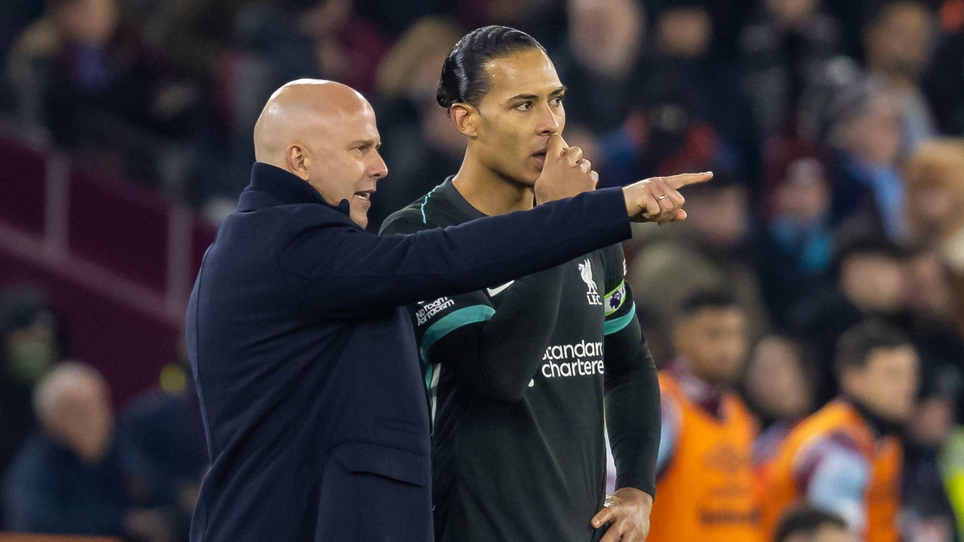 Arne Slot & Virgil van Dijk