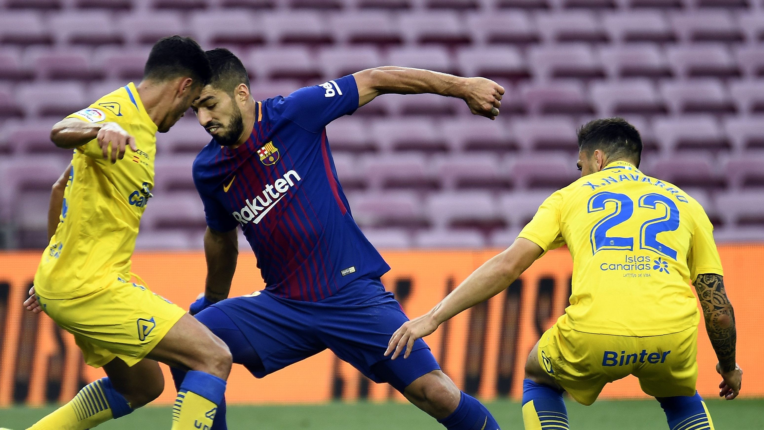 Luis Suarez Borja Herrera Ximo Navarro Camp Nou Barcelona Las Palmas LaLiga 01102017