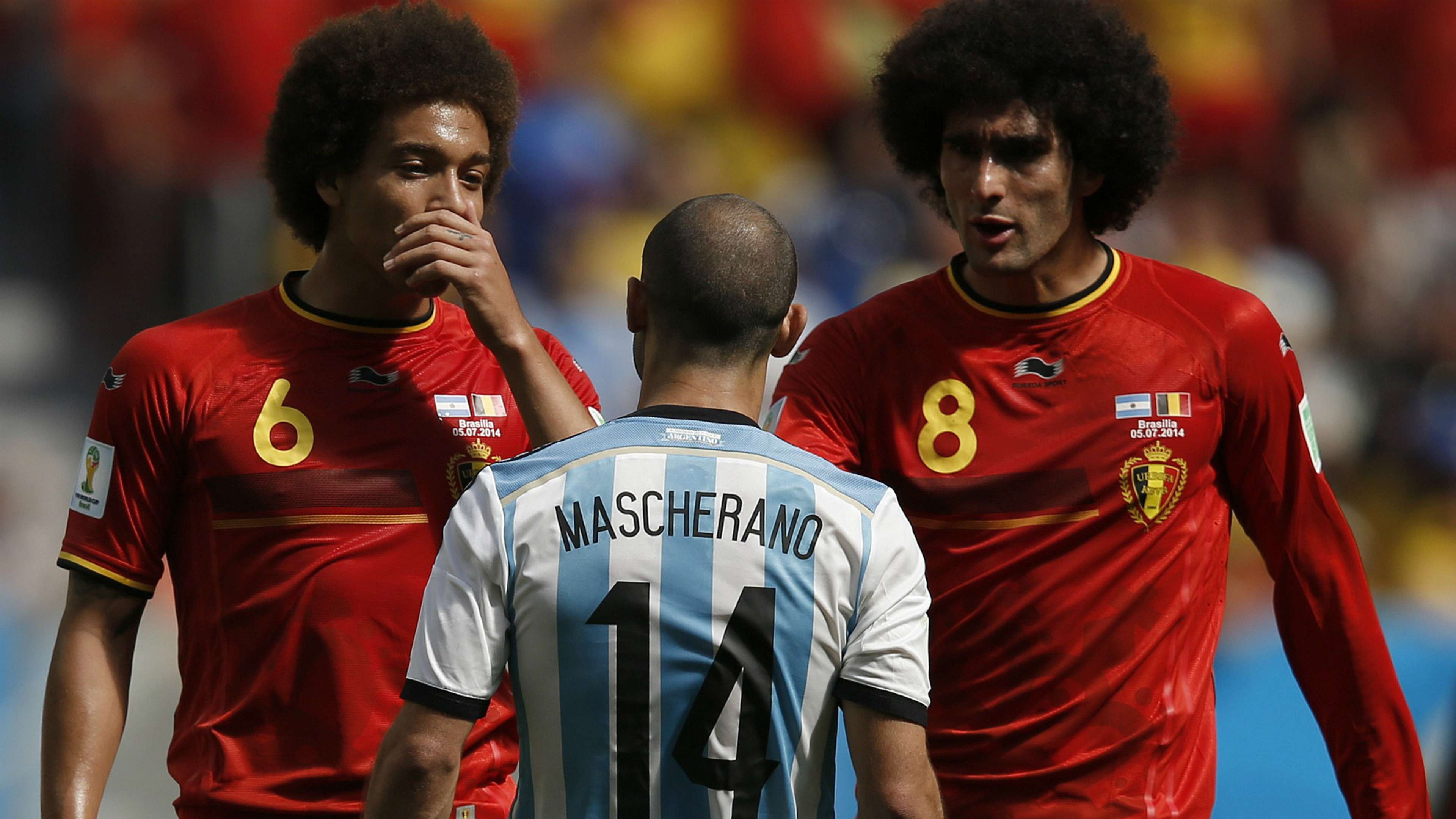 Javier Mascherano Argentina - Belgium  FIFA World Cup 2014