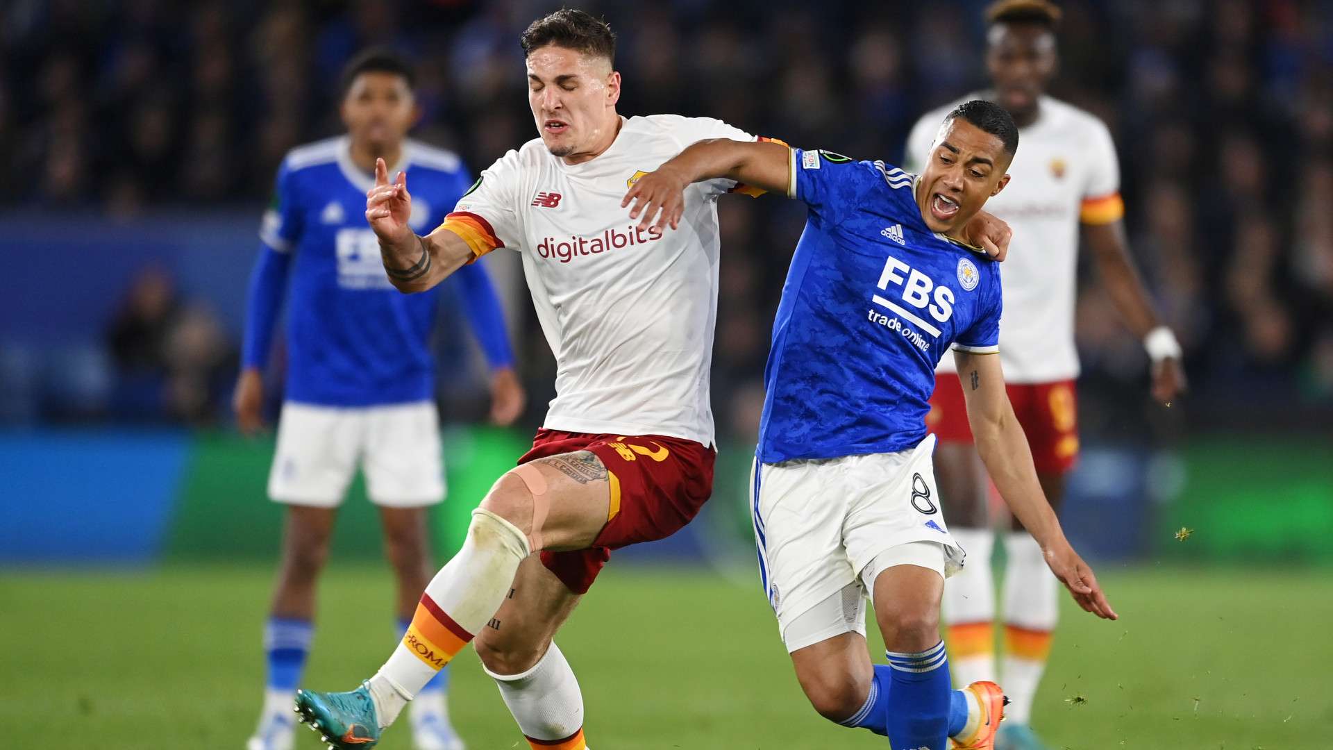 Nicolò Zaniolo Youri Tielemans Leicester Roma Conference League