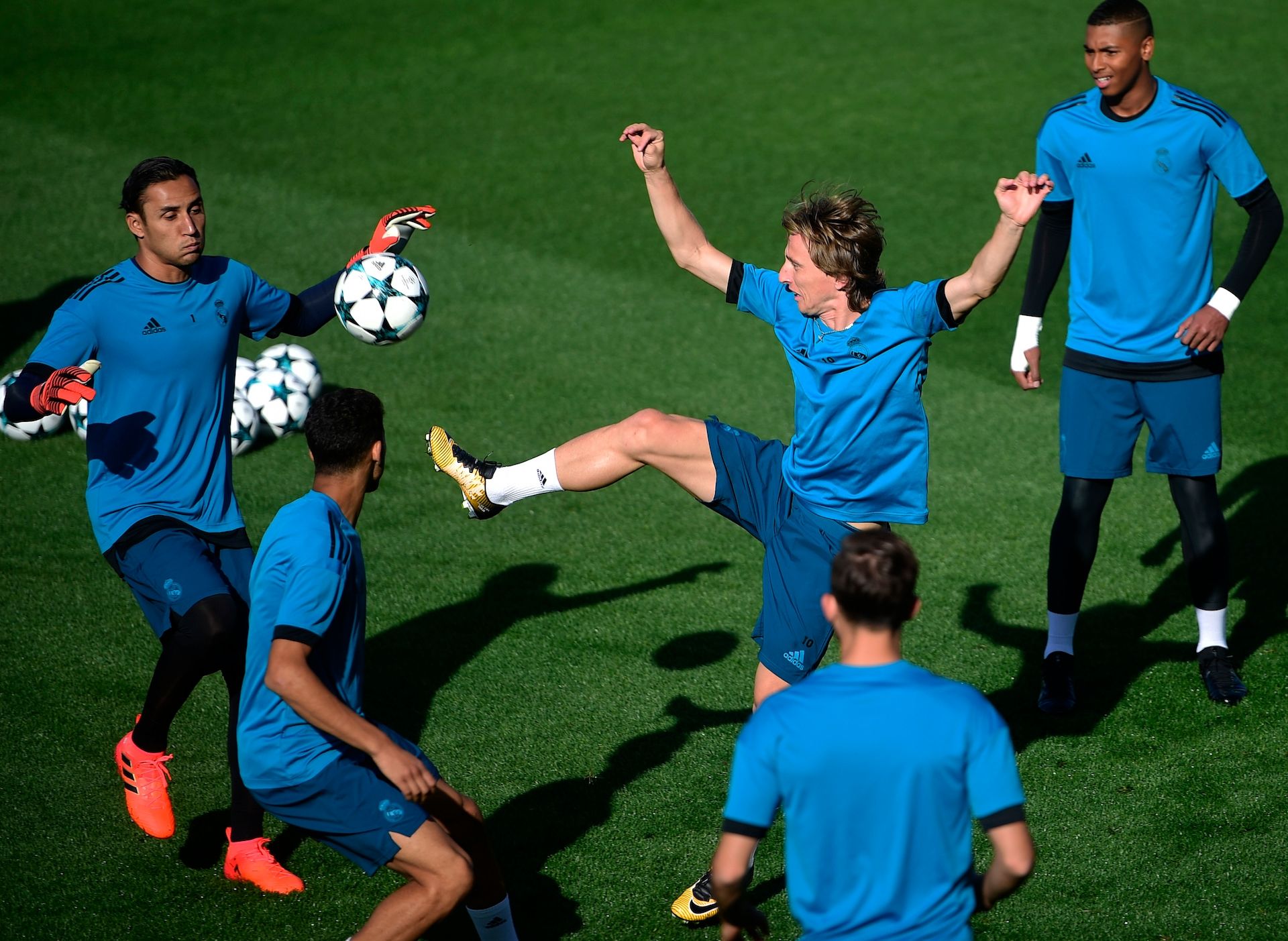 Real Madrid Champions League training