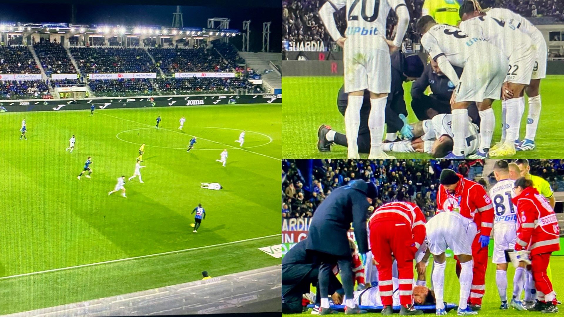 Mathias Olivera injury Atalanta Napoli 25112023