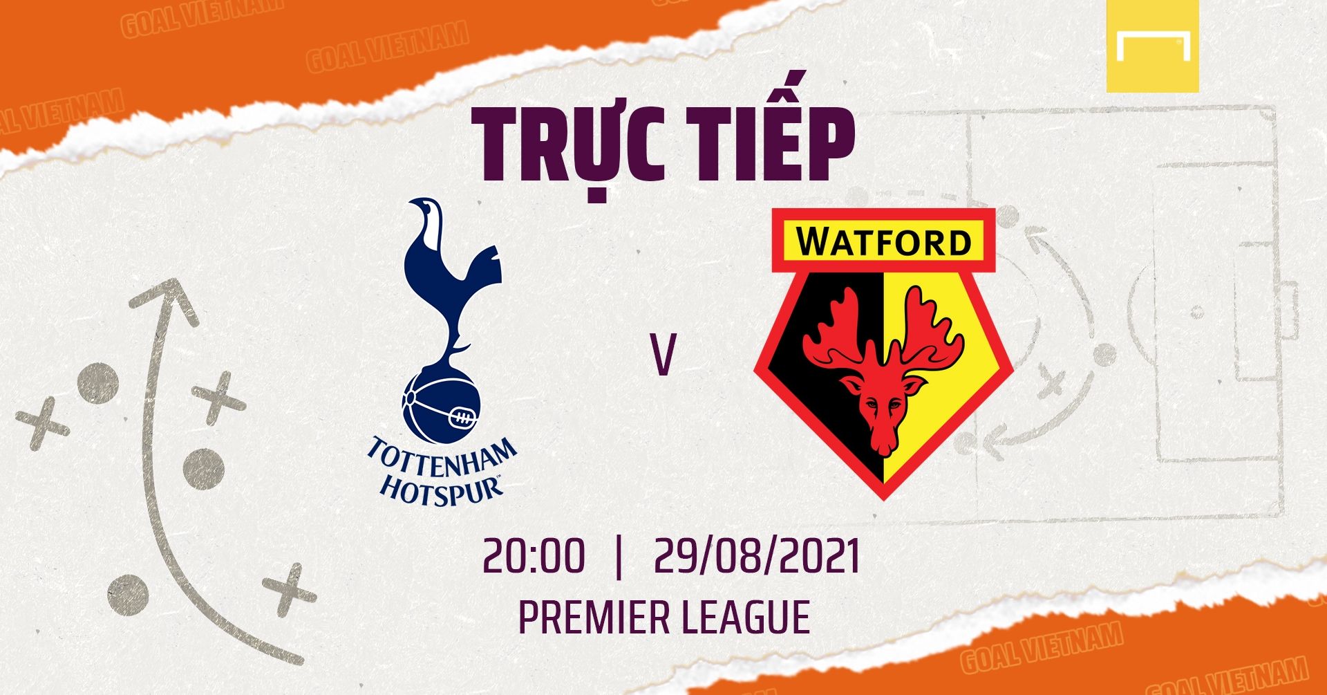 Live Tottenham vs Watford 2021/22 Premier League GFX