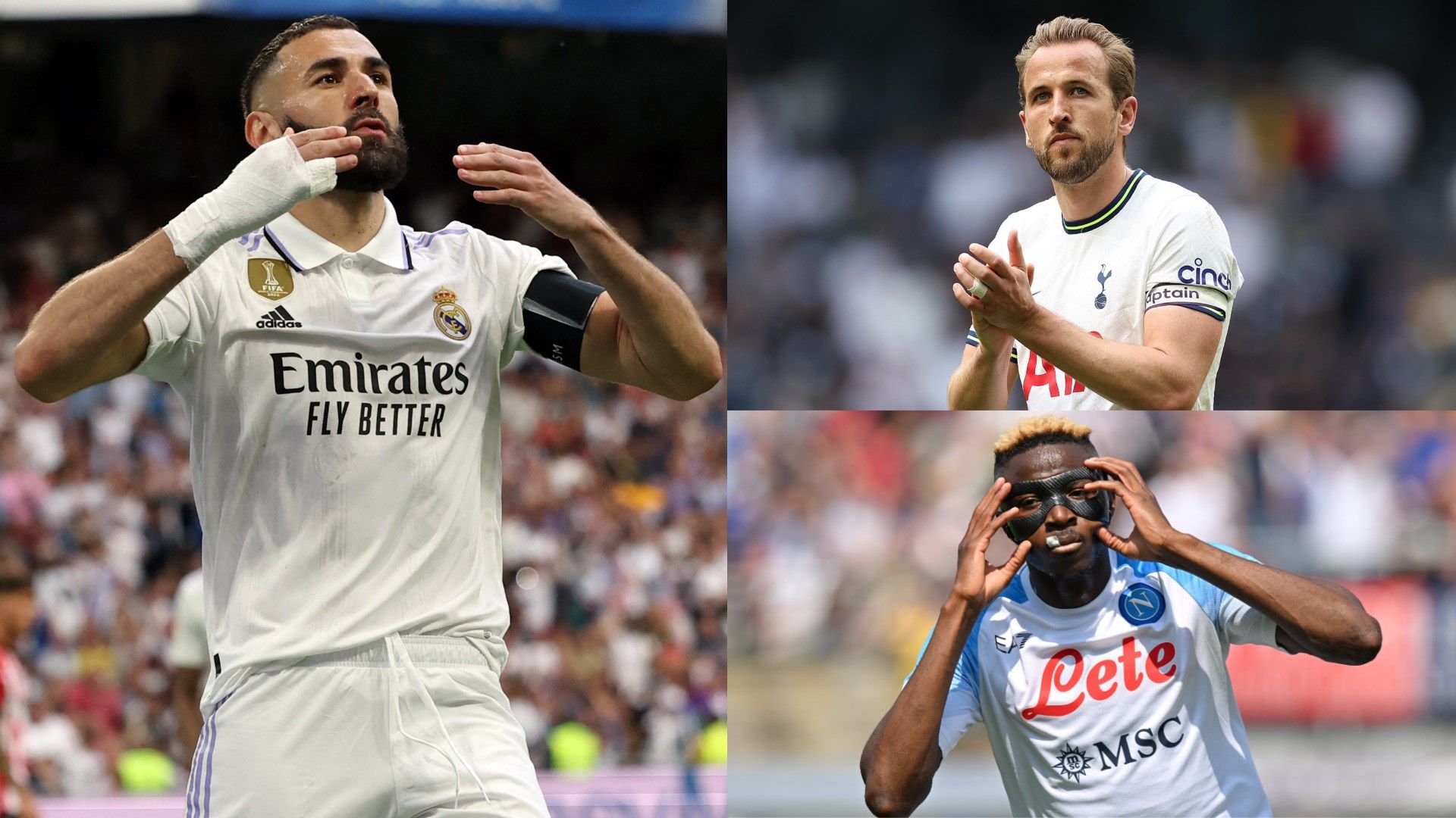 Karim Benzema Harry Kane Victor Osimhen