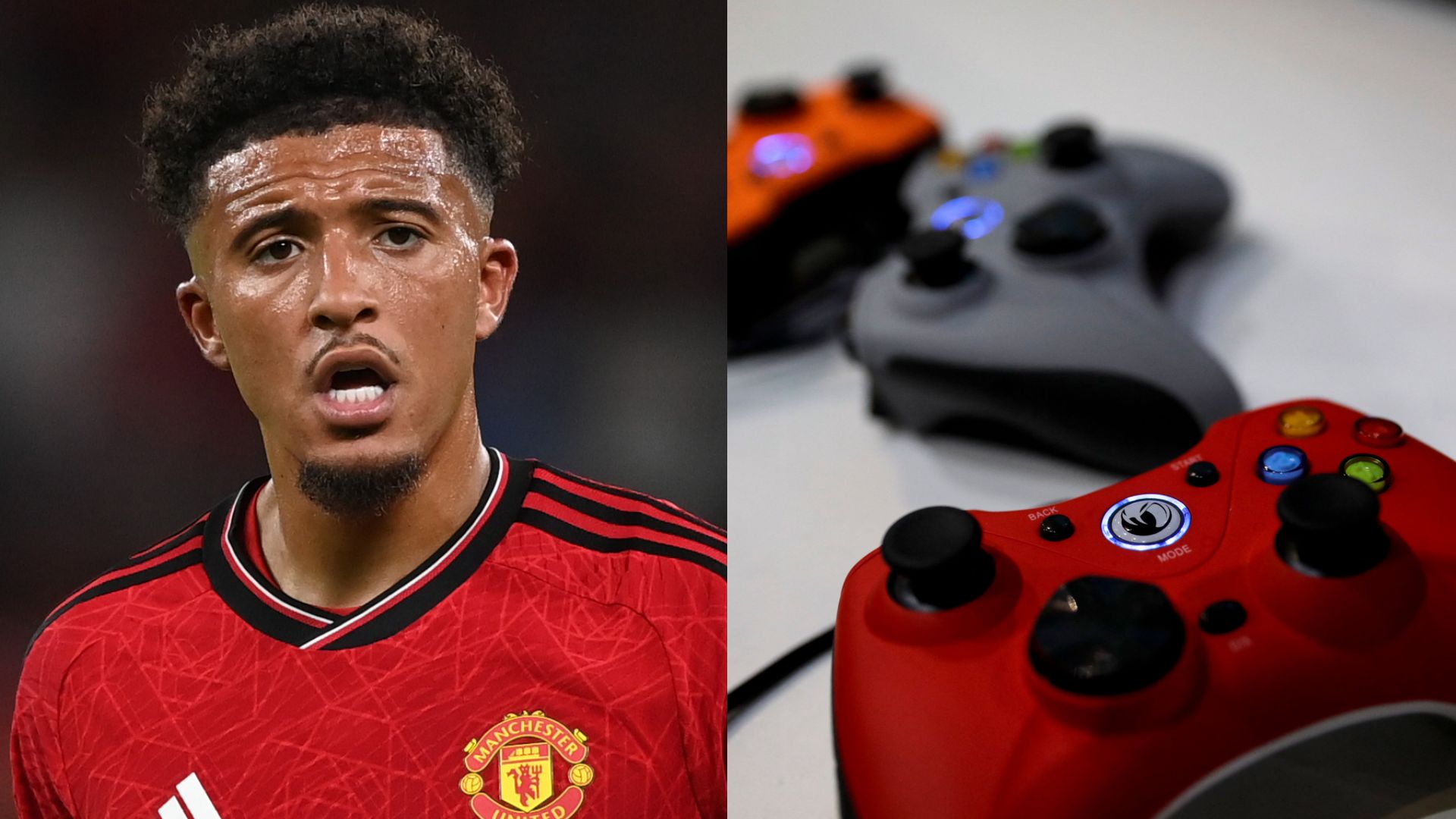 Jadon Sancho Xbox controllers split 