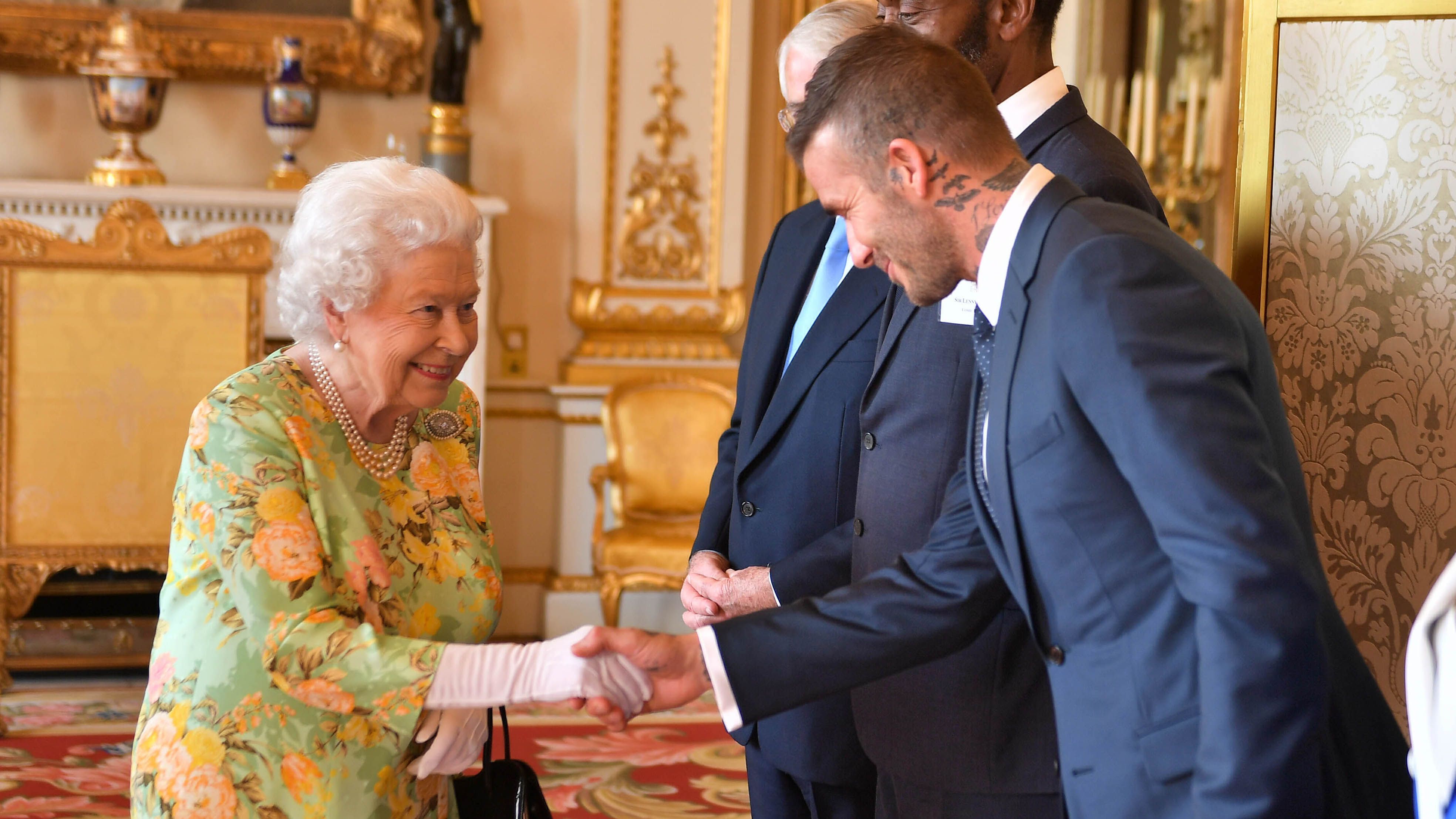 David Beckham Queen Elizabeth II