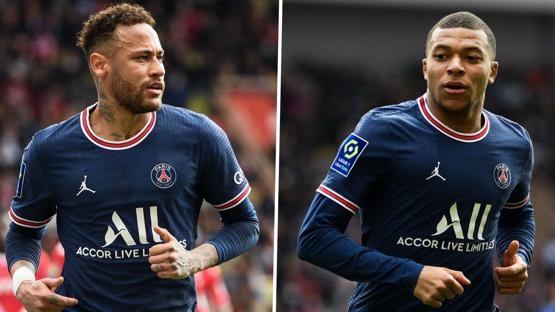 Monaco PSG Neymar Mbappé