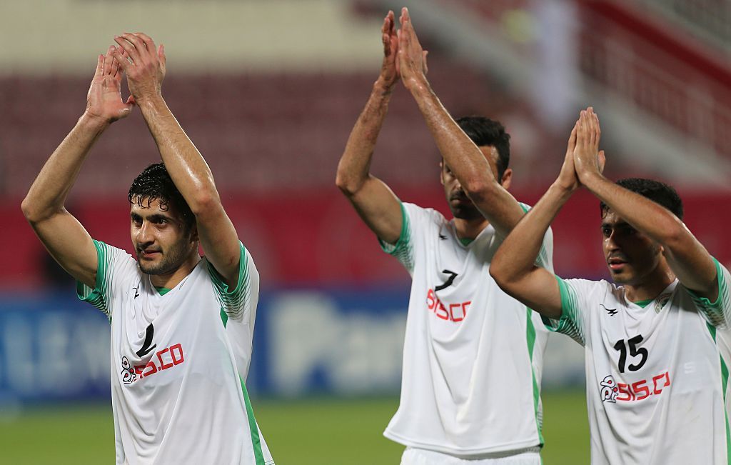 Iran's Zobahan players celebrate