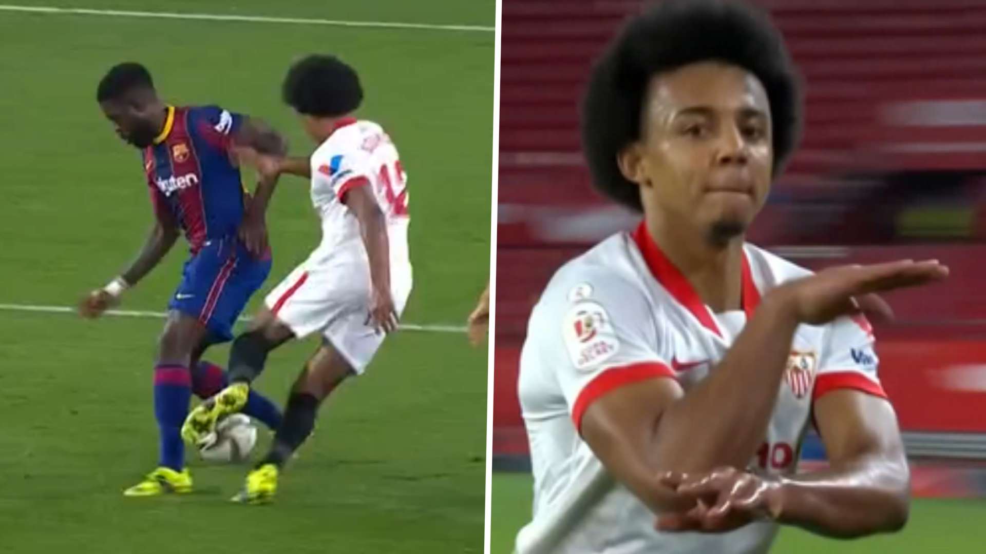 GFX Jules Kounde Samuel Umtiti Sevilla Barcelona 2021