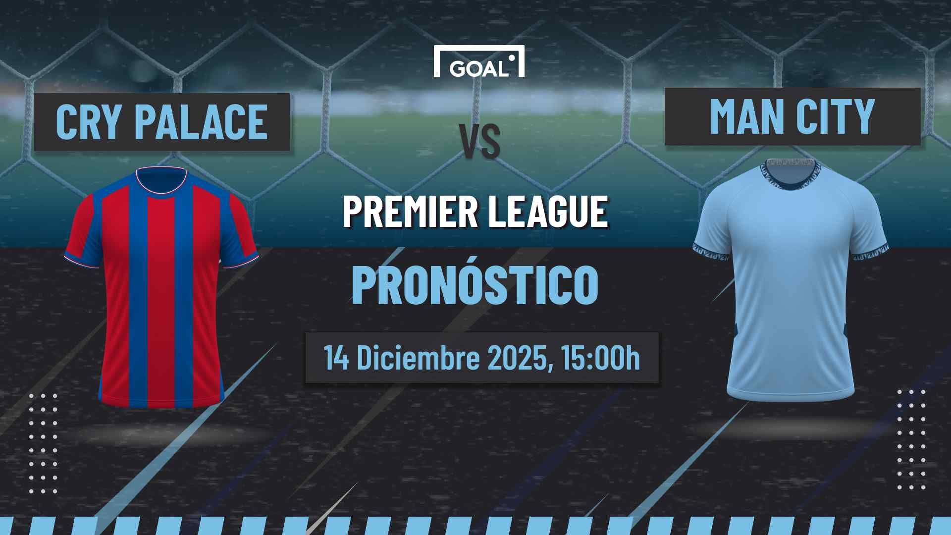 Crystal Palace vs Manchester City Pronóstico y Apuestas Premier League | 14/12/25