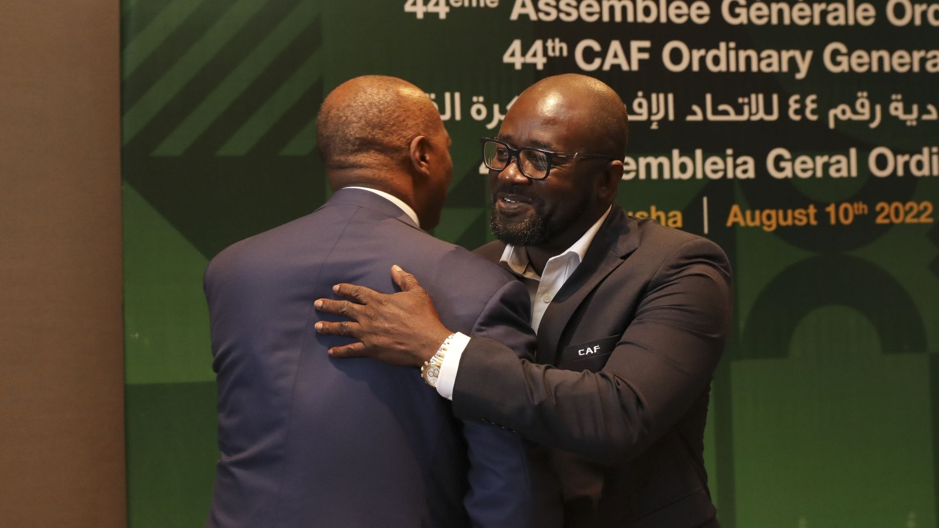 Patrice Motsepe and Kurt Okraku