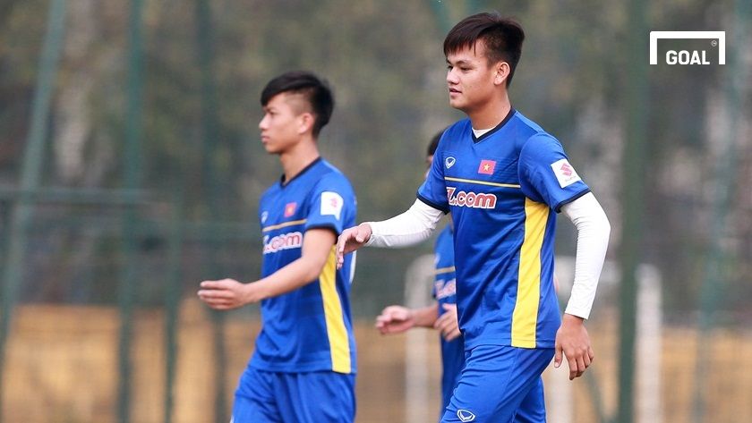 Đội tuyển Việt Nam tập luyện chuẩn bị vòng loại Asian Cup 2019 ngày 23/3