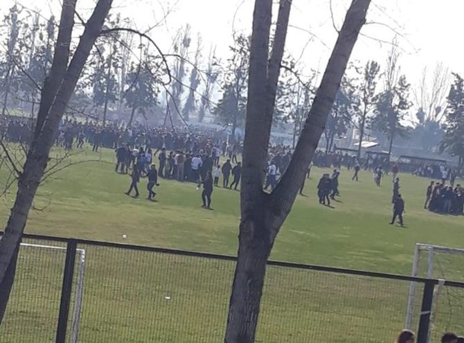 hinchas Colo Colo invasion
