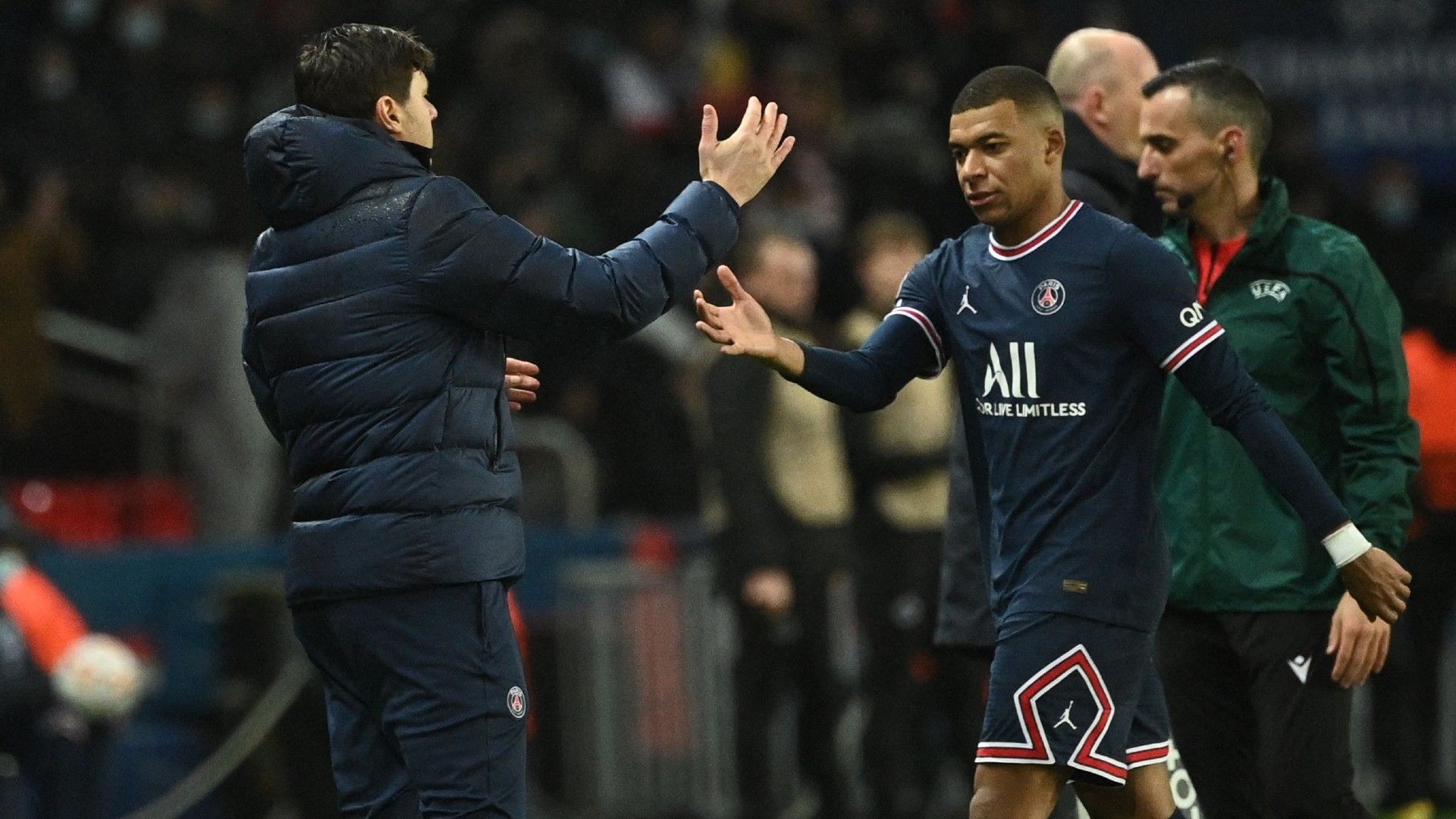 Mauricio Pochettino Kylian Mbappe PSG 2021-22