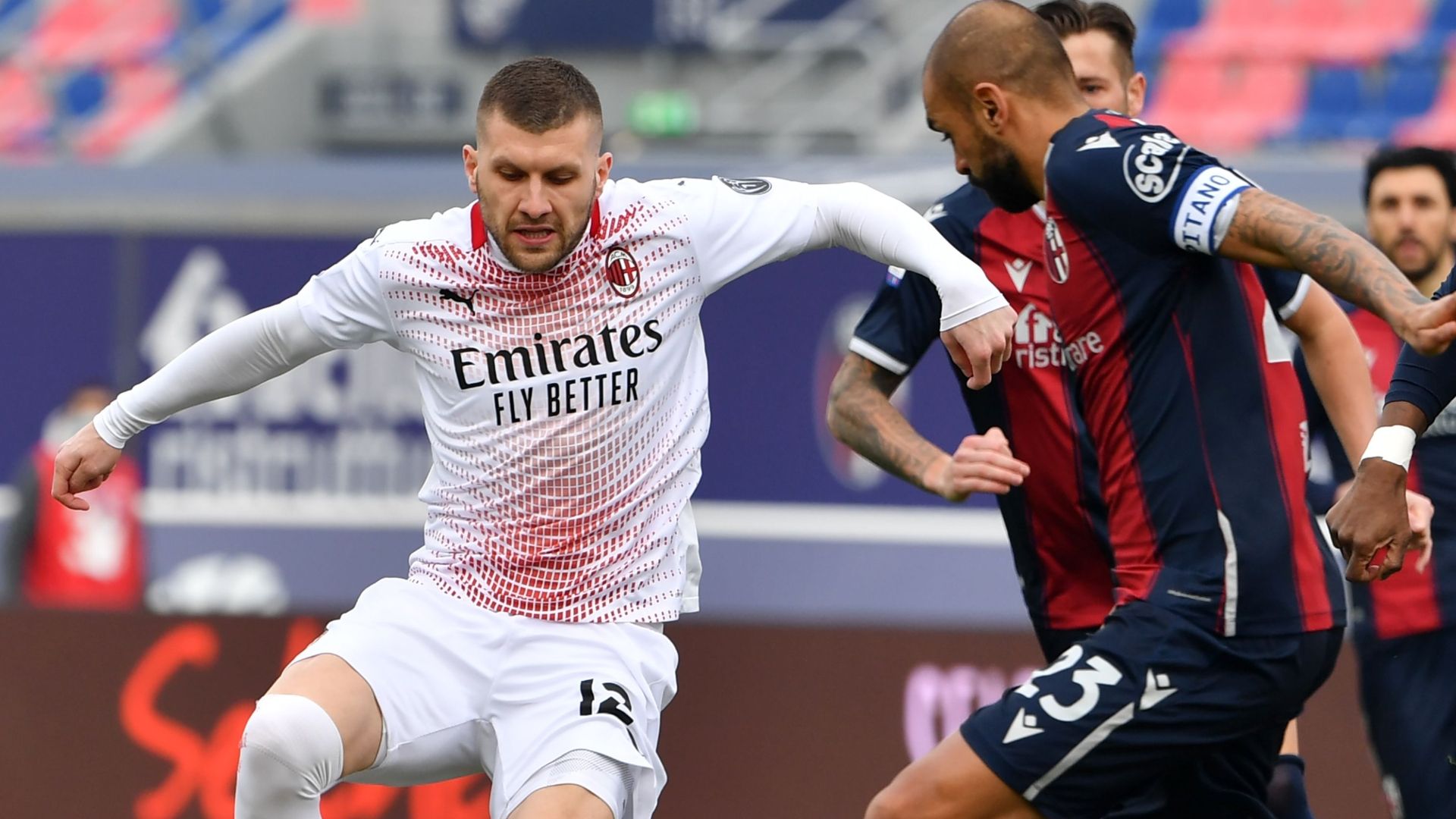 Rebic Bologna Milan Serie A