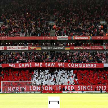 Arsenal fans Emirates
