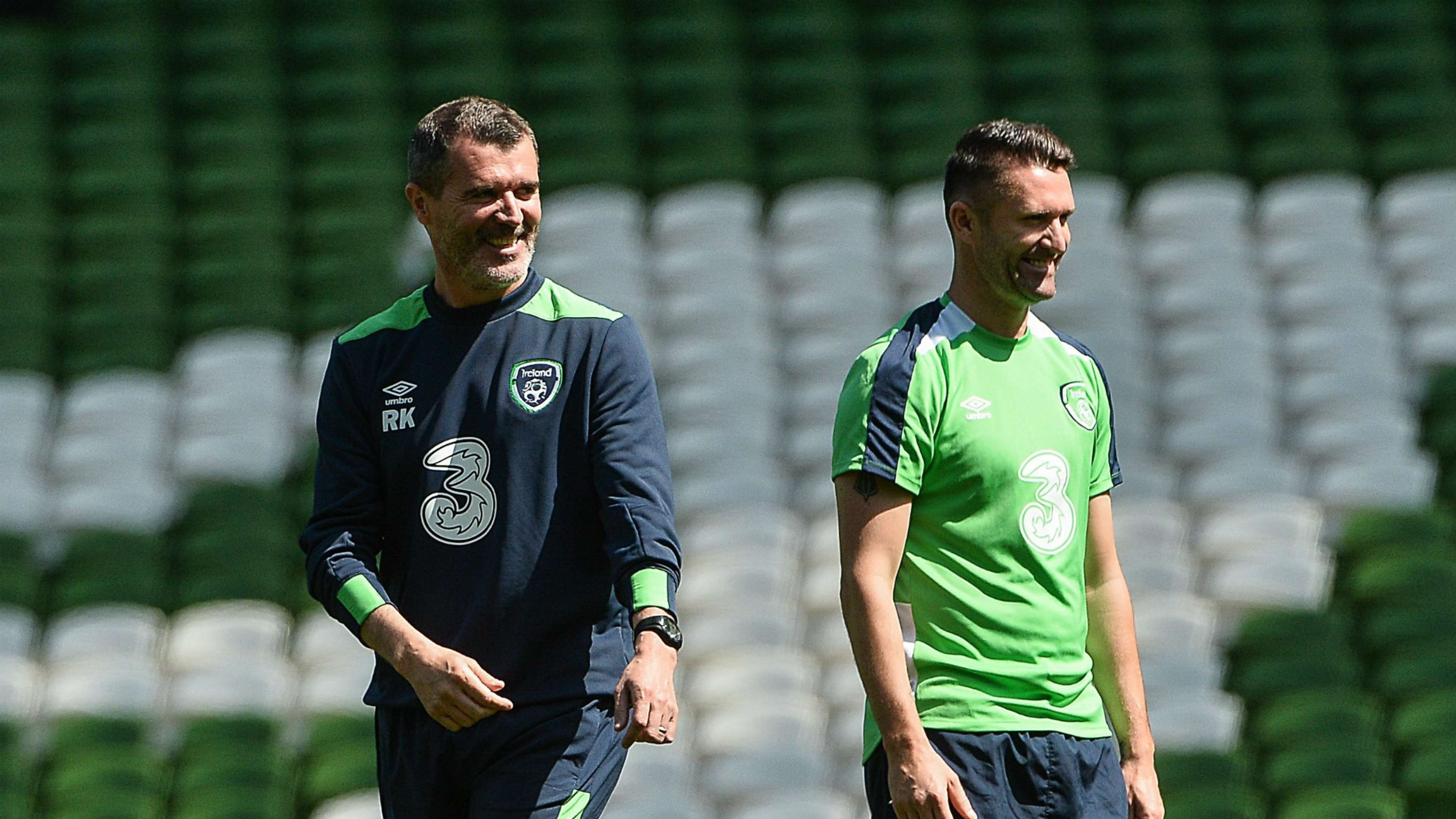 Roy Keane Robbie Keane Republic of Ireland 24052016