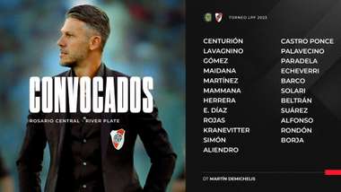 convocados river rosario central torneo de la liga profesional 230072023