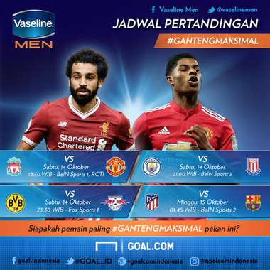 Jadwal Vaseline Men 11-17 Oktober
