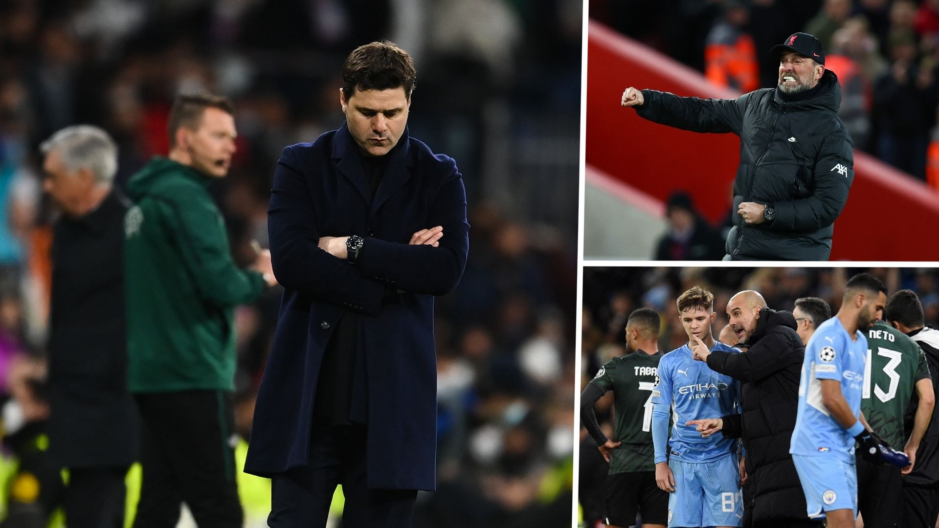 Mauricio Pochettino, Jurgen Klopp, Pep Guardioal GFX