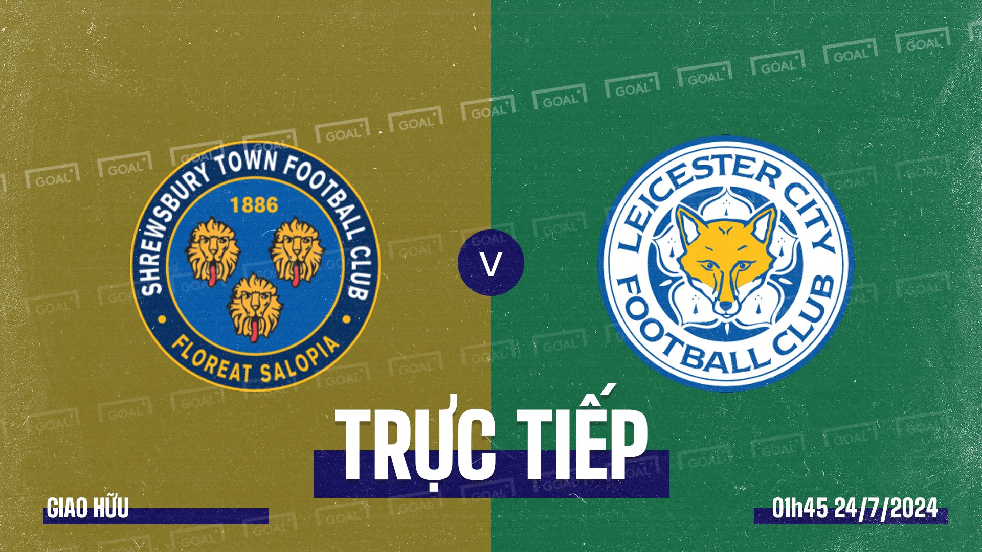 Shrewsbury Town vs Leicester City 2024 GFX