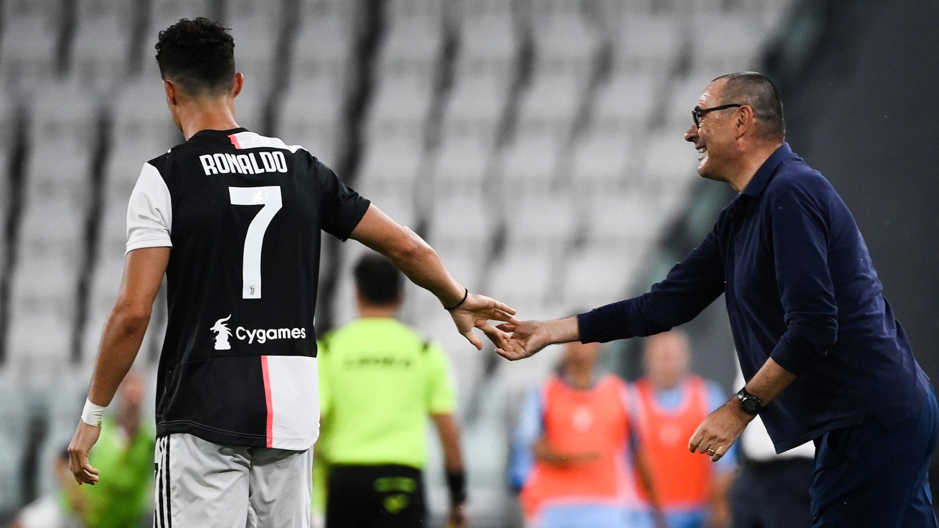 Cristiano Ronaldo Maurizio Sarri Juventus Lazio Serie A