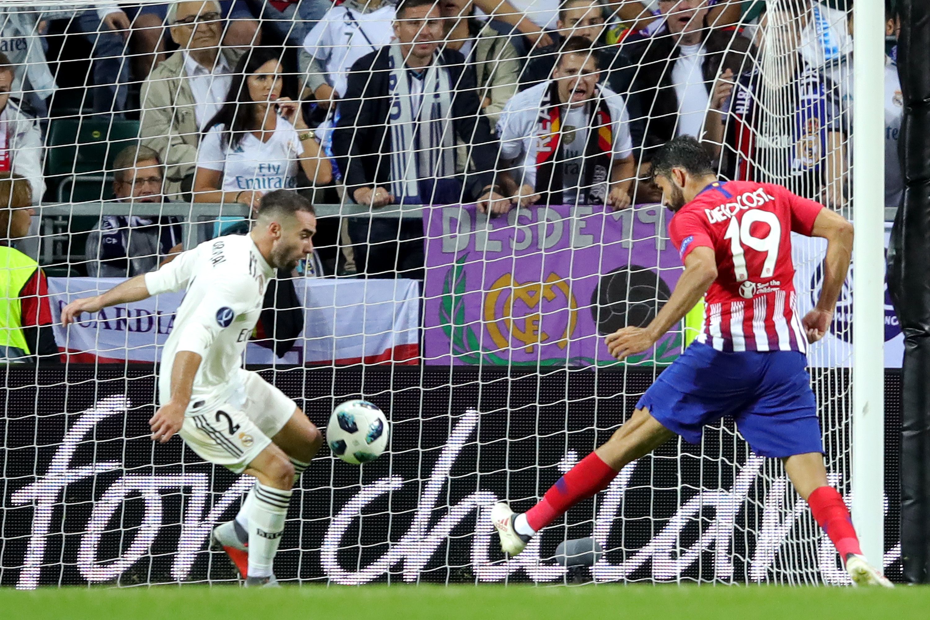 Diego Costa goal Real Madrid vs Atletico Madrid UEFA Super Cup 2018