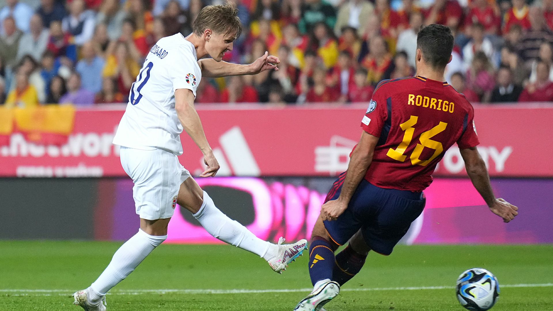 Martin Odegaard Rodri Norway Spain Euro 2024 qualifier