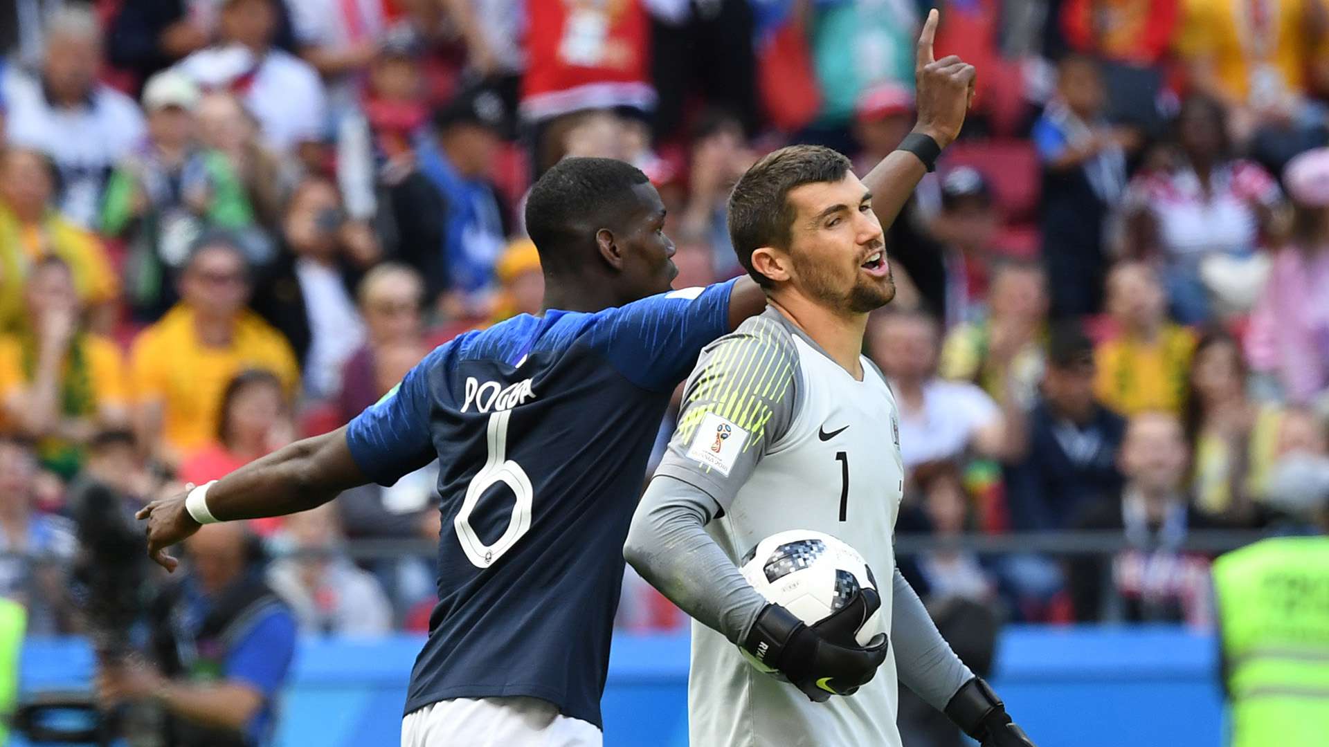 Paul Pogba Mat Ryan France Australia World Cup 2018 160618