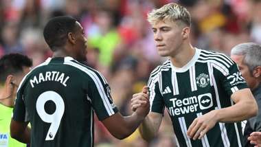 Rasmus Hojlund Anthony Martial Manchester United 2023-24