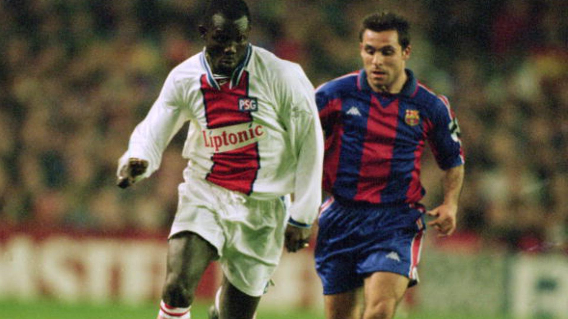 Weah Sergi PSG Barcelona Champions League 03011995