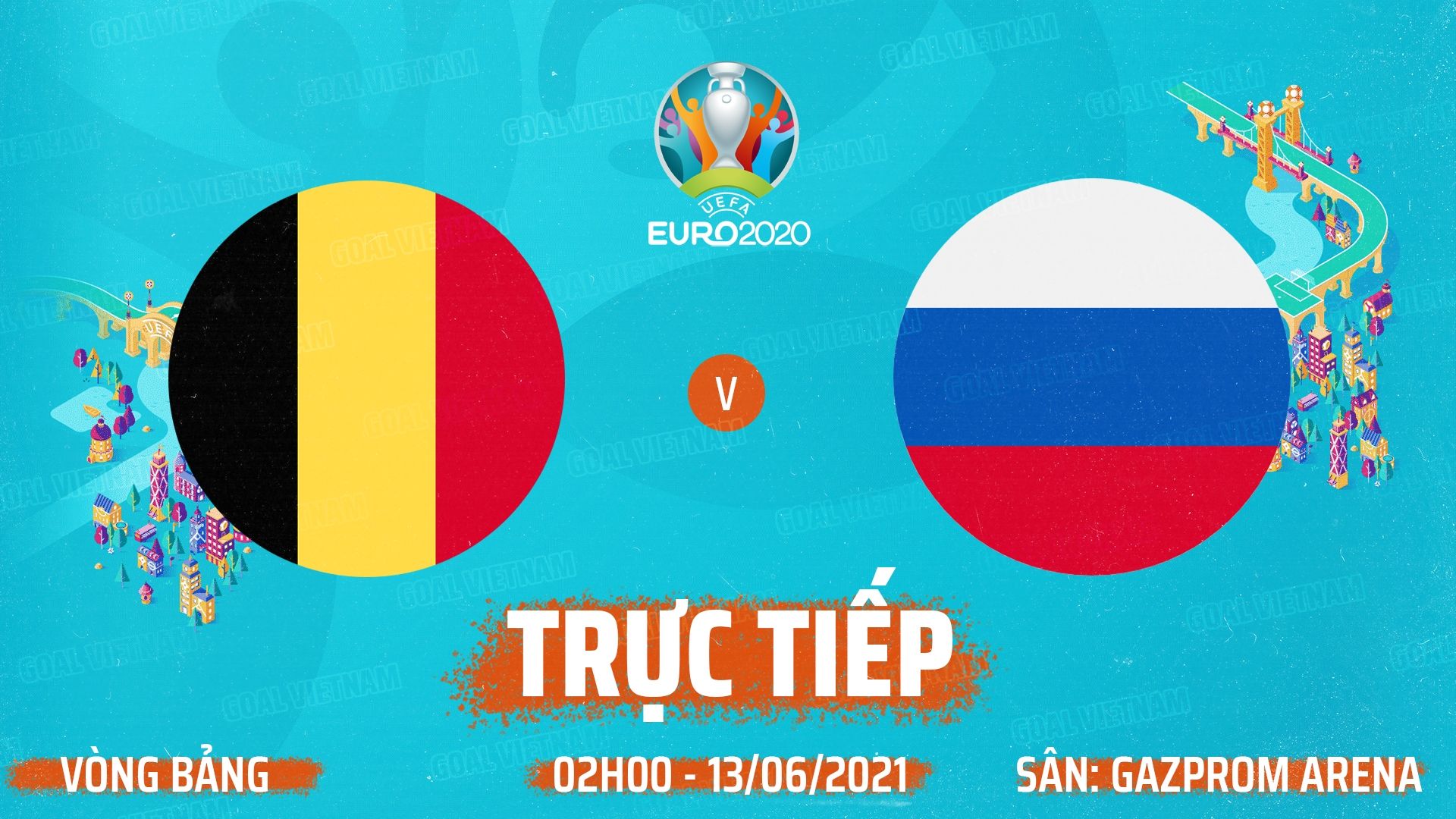 Live Belgium vs Russia 2020 EURO Finals GFX