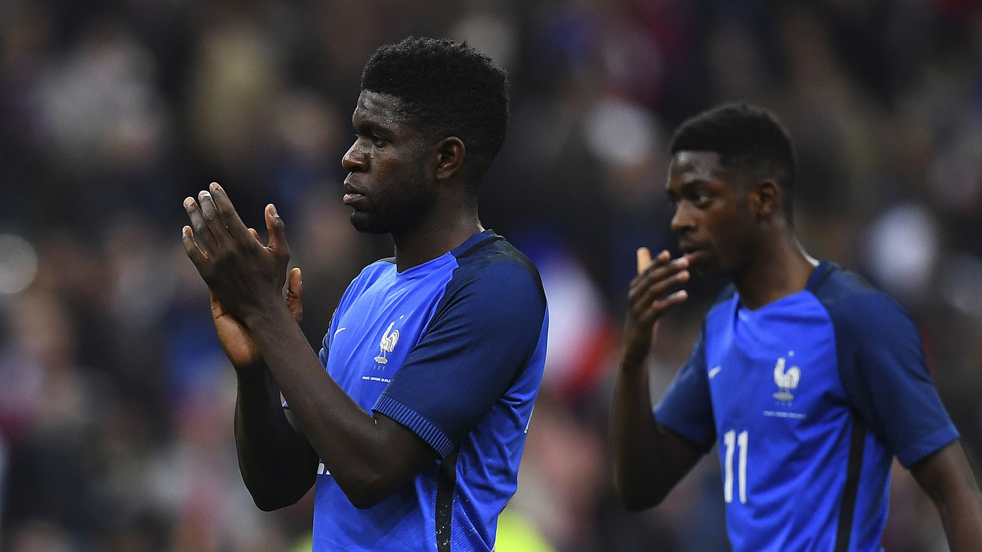 Samuel Umtiti Ousmane Dembele France 28032017