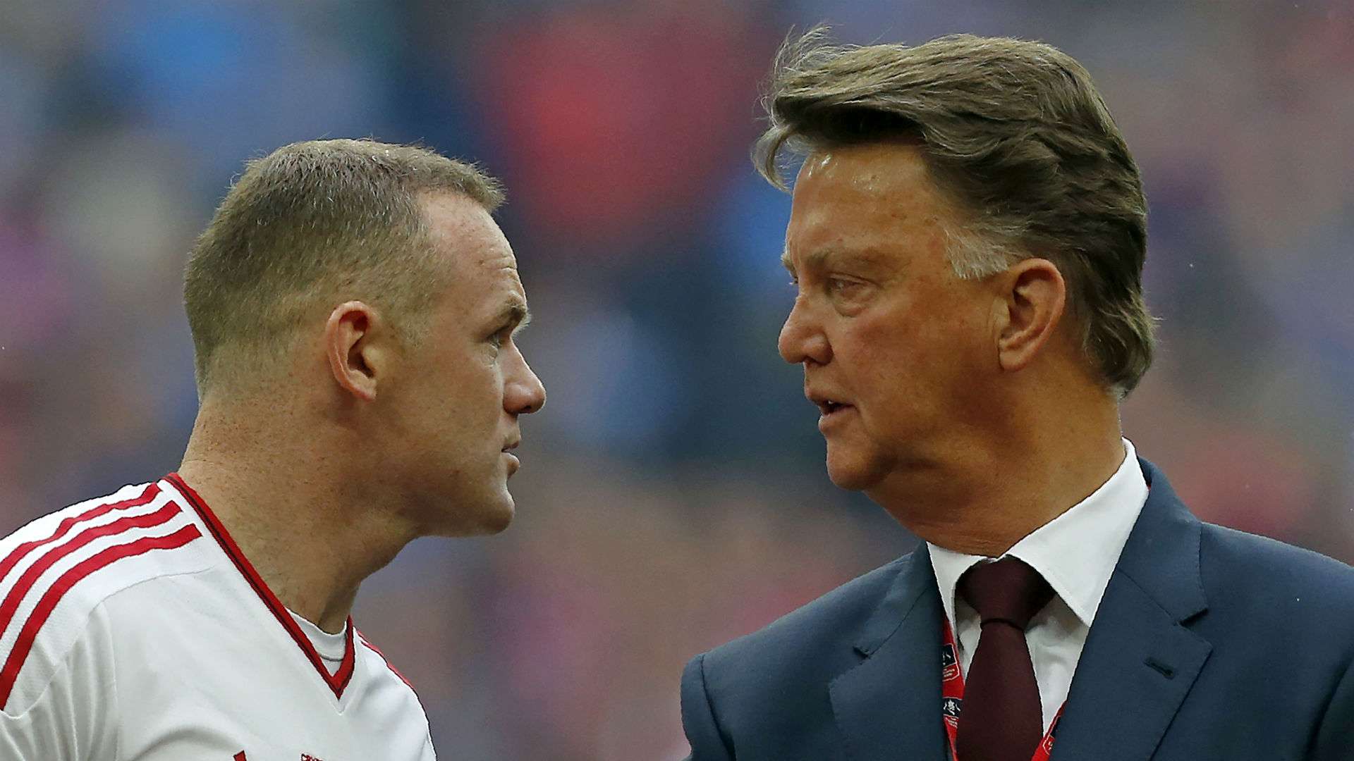 Wayne Rooney and Louis van Gaal