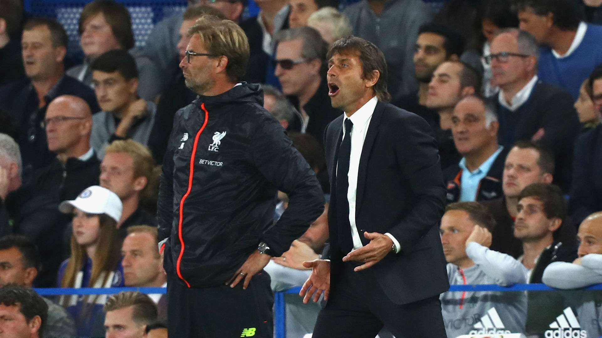 Jurgen Klopp Antonio Conte Liverpool Chelsea