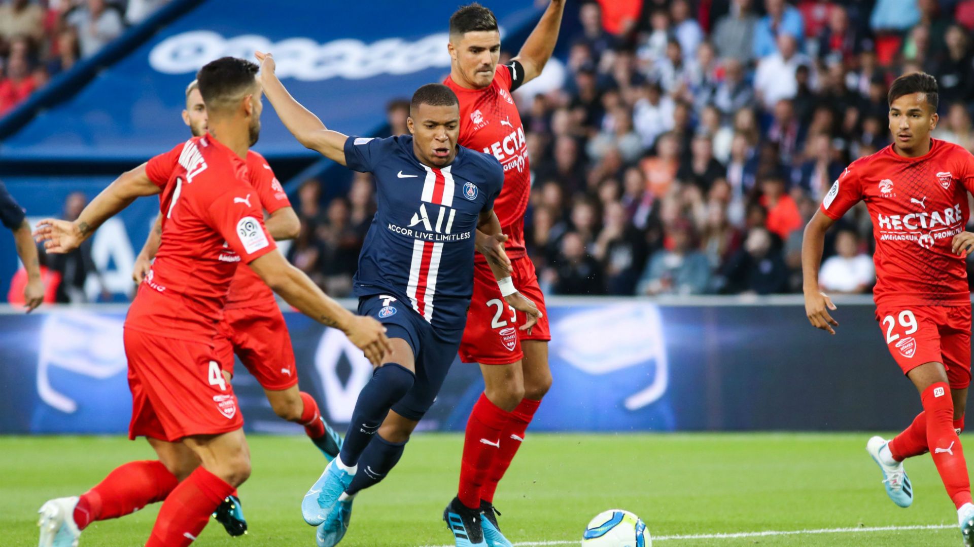 Kylian Mbappe PSG Nimes Ligue 1 11082019