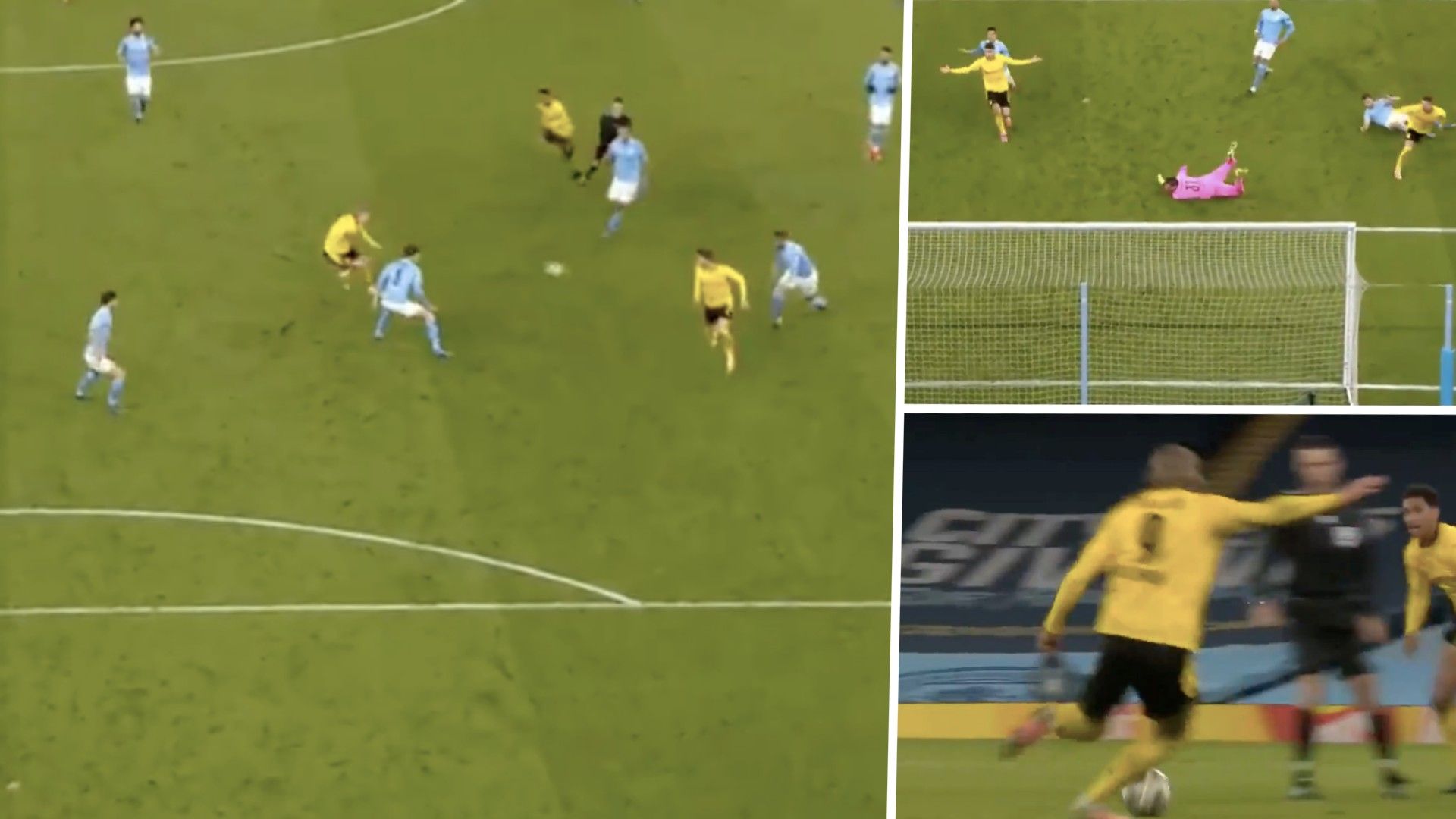 Asistencia Haaland Borussia Dortmund Manchester City