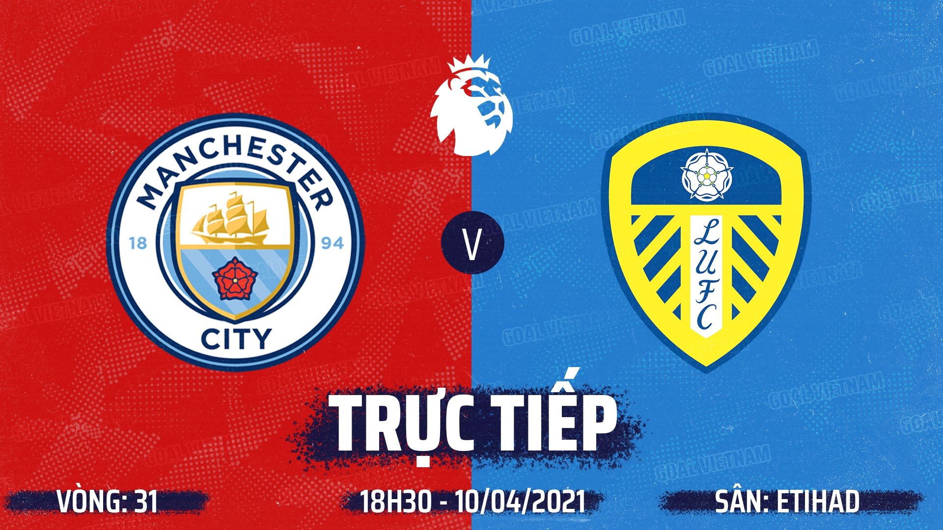 Live Manchester City vs Leeds United 2020/21 Premier League GFX
