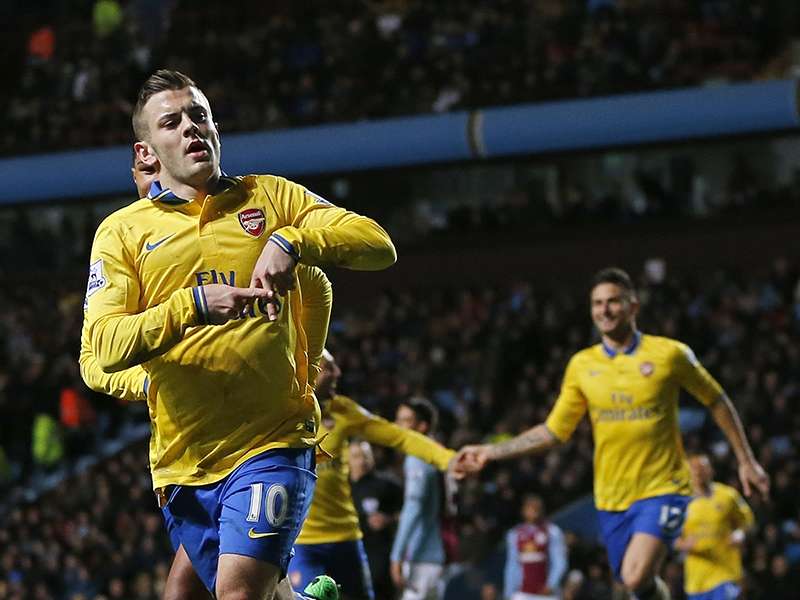 Jack Wilshere Aston Villa v Arsenal - English Premier League 01132014